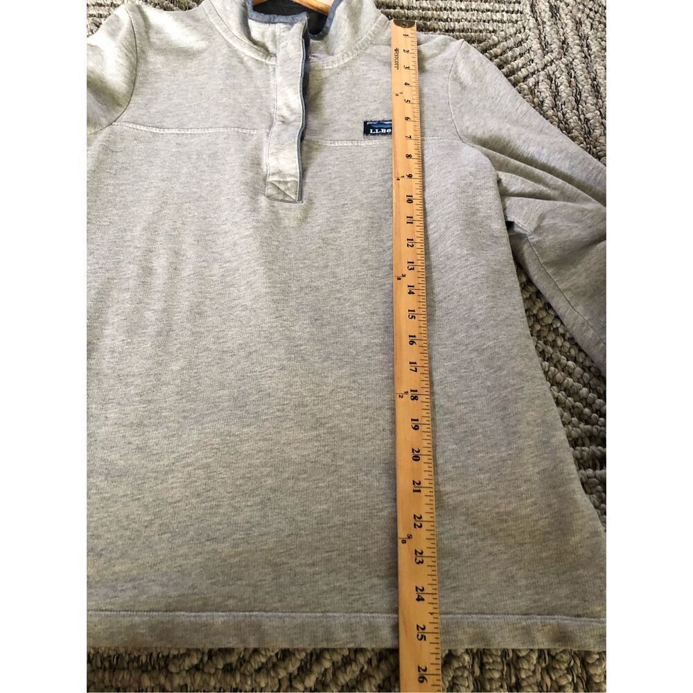 L.L Bean Long Sleeve Henley Sweatshirt Womens Button Cotton SZ L - Picture 6 of 10
